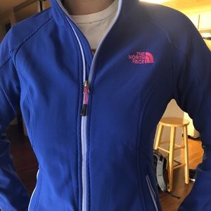 Medium blue North Face zip-up